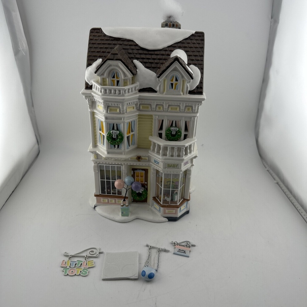 Dept 56 Snow Village Little Tots Baby Goods 5533-2 Lighted 1994
